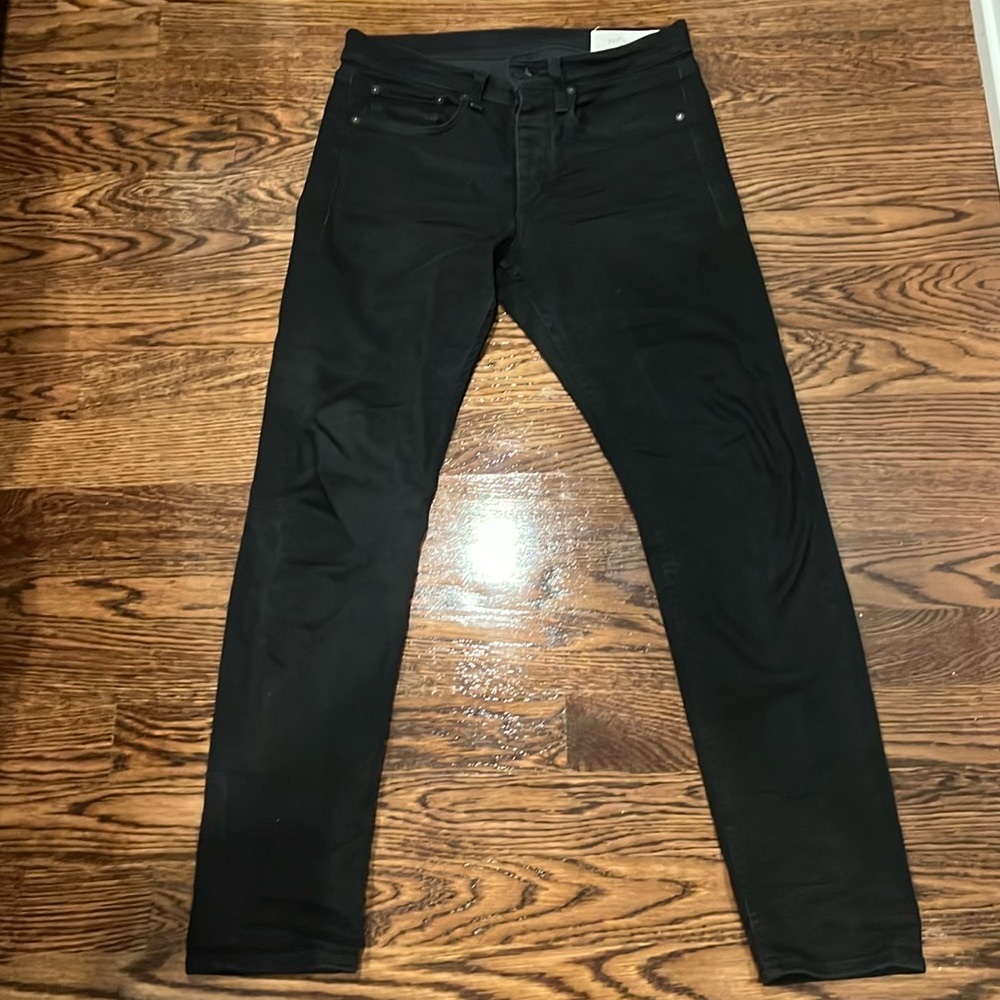 Rag & Bone Men’s Fit 2 Slim Black Jeans Denim Size 30
